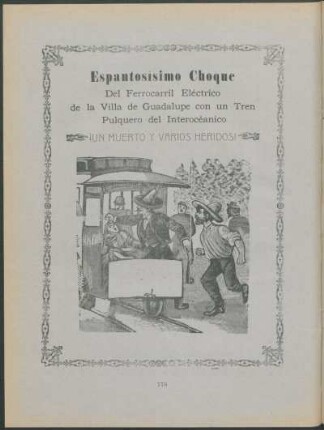 Espantosísimo Choque del Ferrocarril Eléctrico