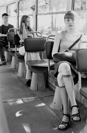 In der Straßenbahn, Moskau