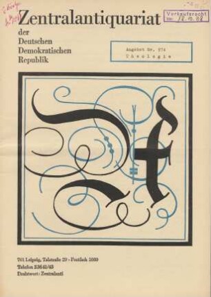 Nr. 974: Theologie
