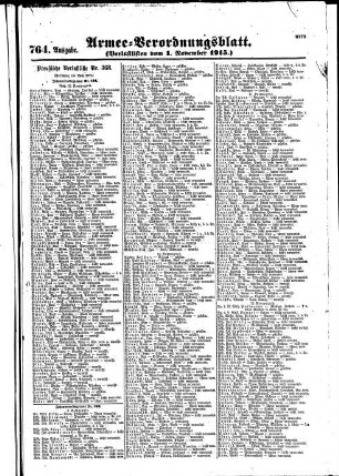 764. Ausgabe. Montag, 1. November 1915