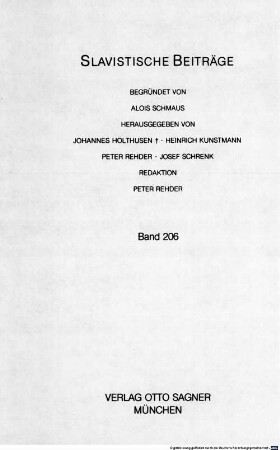 Kleines Wörterbuch der kirchenslavischen Sprache : Wortschatz der gebräuchlichsten liturgischen Texte mit deutscher Übersetzung ; Tabelle des kyrillischen Alphabets mit Angabe der Aussprache ; Verzeichnis der Abkürzungen in Handschriften und auf Ikonen = Kratkij slovar' cerkovno-slavjanskago jazyka
