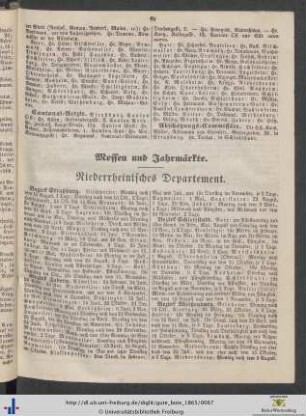 Messen und Jahrmärkte.