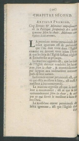 Chapitre Second.