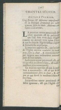Chapitre Second.