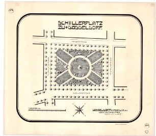 Schillerplatz zu Düsseldorf.