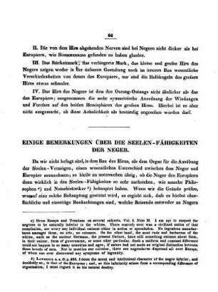 Einige Bemerkungen über die Seelen-Fähigkeiten der Neger