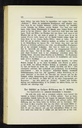 ¬Der¬ Schlüssel zu Luthers Erklärung des 3. Artikels