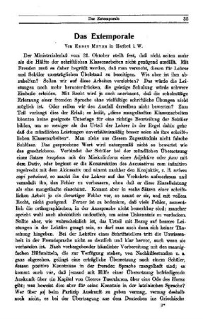 Das Extemporale