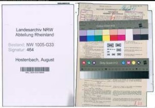 Entnazifizierung August Hostenbach , geb. 11.05.1892 (Lehrer)