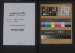 Entnazifizierung Heinrich Veerhoff , geb. 22.12.1903 (Verkaufsleiter)
