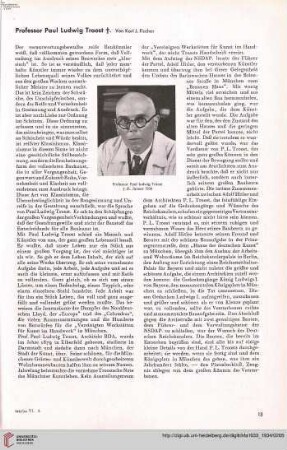 Professor Paul Ludwig Troost
