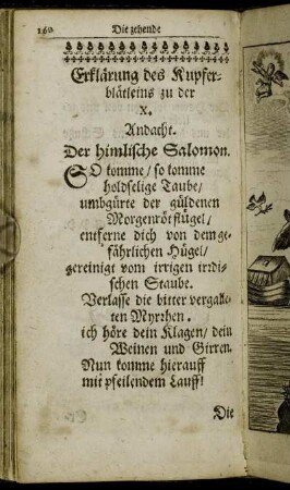 [Die zehende Andacht/ über das Hohelied Salomonis.]