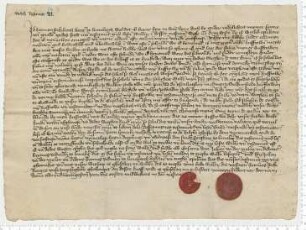 Testament des Bürgers Hermen Stekeberg, beglaubigt durch die Ratsmannen Johan van der Molen und Dideric Bromes