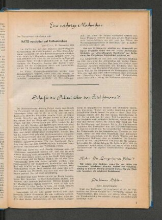 Die blauen Schilder (eine Berichtigung)