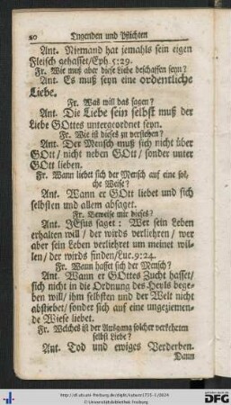 Tugenden und Pflichten gegen uns selbst.