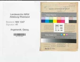 Entnazifizierung Georg Angenendt , geb. 02.04.1903 (Arbeiter)