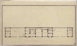 Wesel, Gouvernementshaus, Entwurf, Grundriss Erdgeschoss