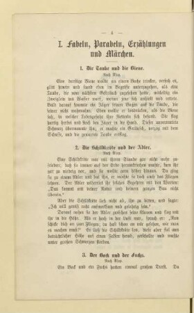 I. Fabeln, Parabeln, Erzählungen und Märchen