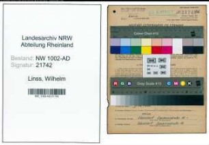 Entnazifizierung Wilhelm Linss, geb. 24.09.1903 (Schlosser)