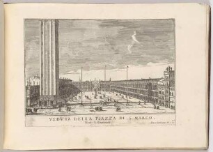 Veduta della Piazza di San Marco verso San Giminiano (Die Piazza San Marco in Venedig, Bl. 42 der Folge "Le Fabriche, e Vedute di Venetia")