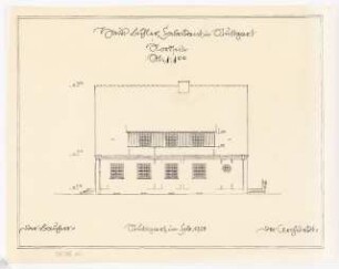 Wohnhaus Bühler, Stuttgart: Ansicht Nordseite 1:100