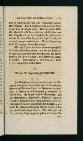 133-167, III. Arten, die Regierung zu verwalten