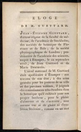 178-214, Éloge de M. Guettard.