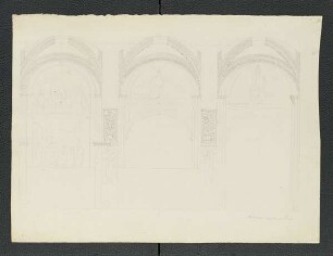 Siena, Wandaufriss der Rathauskapelle [Carl Luckow, zeichnerischer Nachlass]