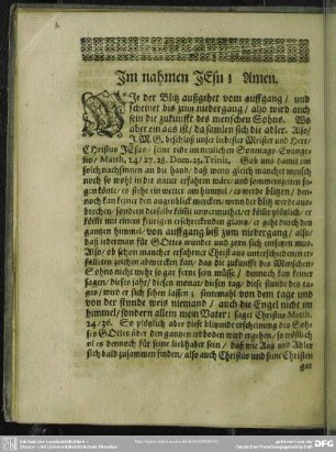 Predigt : Christliche Predigt. [Antritt]. Textus. Eingang. Abhandlung. Gebrauch