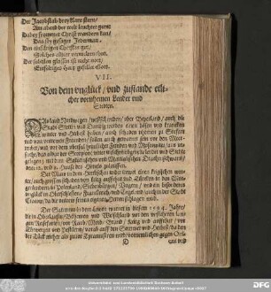 VII. Von dem vnglück/ vnd zustande etlicher vornhemen Lender vnd Stedten.