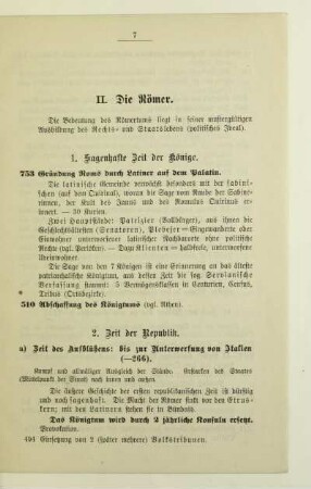 1. Sagenhafte Zeit der Könige