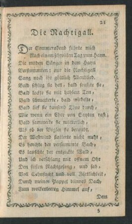 Die Nachtigall.