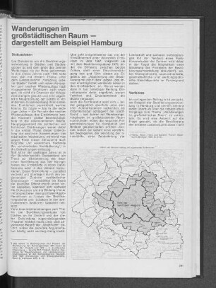 Wanderungen im großstädtischen Raum - dargestellte am Beispiel Hamburg