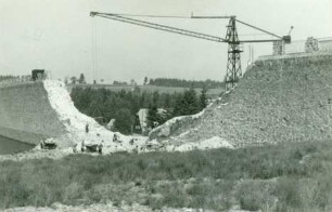 Talsperre Muldenberg bei Grünbach im Vogtland, Deutschland, 1946