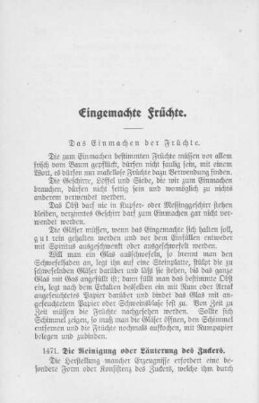 Eingemachte Früchte.