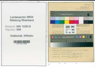Entnazifizierung Wilhelm Gottschall , geb. 05.06.1900 (Ingenieur)