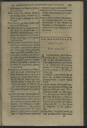 De Magistratu Politico. Cap. XXXVI