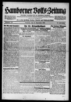 Hamborner Volks-Zeitung. 1911-1929