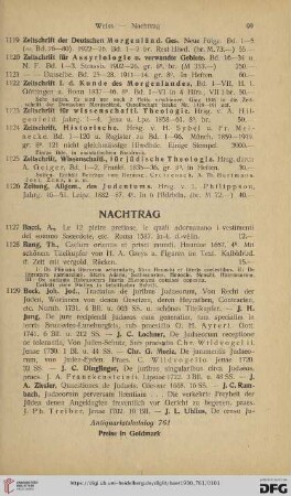 Nachtrag (Nr. 1127 - 1143)