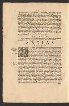 Abdias Propheta.
