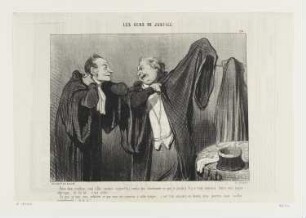 Dites donc, confrère, vous allez soutenir..., Blatt 14 der Folge „Les Gens de Justice“, in: „Le Charivari“, Paris 1845