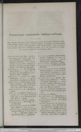 Fraseologia mercantile italiano-tedesca