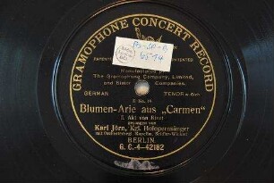 Blumen-Arie aus "Carmen" : [Hier an dem Herzen treu geborgen]; II. Akt / von Bizet