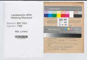 Entnazifizierung Lorenz Mai , geb. 26.05.1893 (Buergermeister)