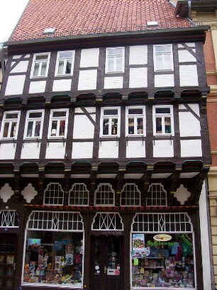 Quedlinburg: Fachwerkhaus Breite Straße 49