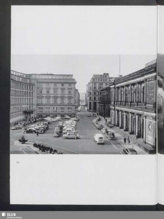 Deutsche Bank im Stadtzentrum, gegenüber der Börse