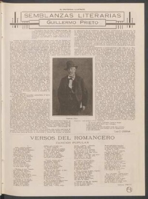 Versos del romancero : Canción popular