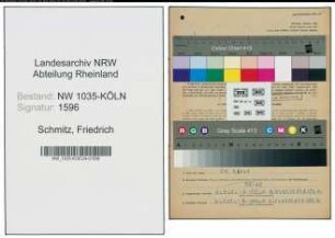 Entnazifizierung Friedrich Schmitz , geb. 30.05.1901 (Zugfuehrer)