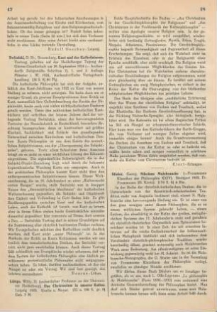 48-49 [Rezension] Stieler, Georg, Nikolaus Malebranche