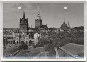 Rostock, Kröpeliner Tor und Kirchen